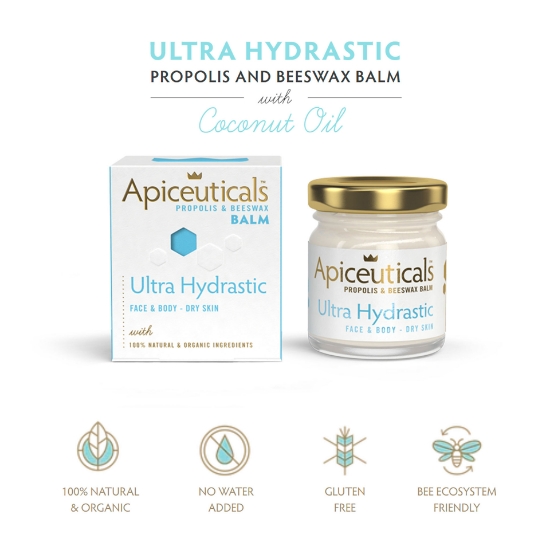 Ultra Hydrastic Balm (Propolis & Beeswax Balm With Coconut Oil) Apiceuticals 