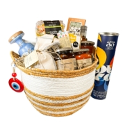 Touch of Greece Wicker Gift basket
