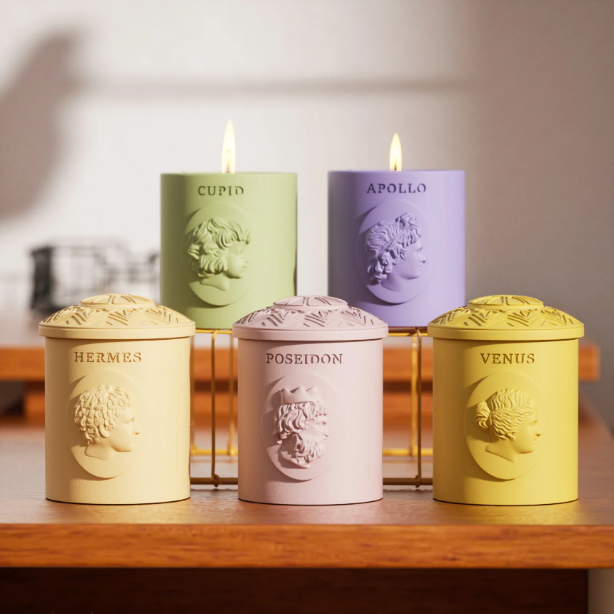 Luxury Handmade Pottery Scented Candles Inspired by Greek Mythology: A Match Made in Olympus