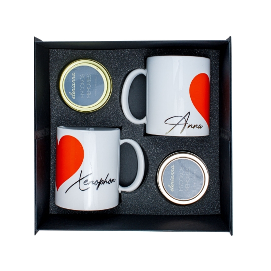 Celebrate Love with a Personalized Luxury Gift Box with Mug and  Candle Limited Edition